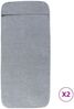 vidaXL Strandtücher 2 Stk. Grau 60x135 cm Stoff 400 GSM 362671 Bild 2