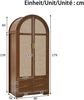 Moderner Kleiderschrank mit gebogenen Türen,Großzügiger Stauraum,Mit Kleiderstange und Schubladen,Luxuriöser Kleiderschrank,Geeignet für Schlafzimmer und Eingangsbereiche Bild 4