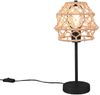 Große Boho Tischlampe HIVE Lampenschirm geflochten aus Hanfseil, Höhe 42cm Bild 2