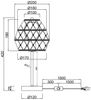 Große Boho Tischlampe HIVE Lampenschirm geflochten aus Hanfseil, Höhe 42cm Bild 5