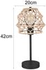 Große Boho Tischlampe HIVE Lampenschirm geflochten aus Hanfseil, Höhe 42cm Bild 3