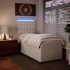 vidaXL Boxspringbett mit Matratze Weiß 90x200 cm Kunstleder 3293005 Bild 5