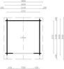 Gartenhaus Lexi 44 D Premium Kiefer Bild 2