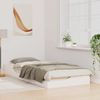 vidaXL Bettrahmen Weiß 80 x 210 cm Massives Kiefernholz 873401 Bild 3