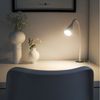 B.K.Licht Tischleuchte LED Klemmleuchte dimmbar flexibel GU10 5W Büro Schreibtisch - BKL1079, LED wechselbar, 3000K - Warmweiß, Tischlampe schwarz Schnurschalter 60cm Leselampe Arbeitszimmer Regal Bild 3