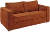 Vente-unique - LORETO Sofa SamtStoff Rot - B 223 cm95 cm x H 90 cm x L 215 cm Bild 2