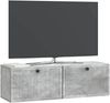 vidaXL Wandmontierter TV-Schrank Betongrau 98 x 31 x 30 cm 898048 Bild 2