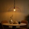 Pendelleuchte, Gitteroptik, Metall, Industriell, H 85cm Bild 4