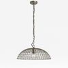 Pendelleuchte, Gitteroptik, Metall, Industriell, H 85cm Bild 5