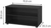Wohnzimmerschrank Berno Schwarz 70.8 x 38.9 cm mit 2 Fächern Vicco Bild 2