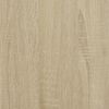 vidaXL Bücherregal 4 Etagen Sonoma-Eiche 139x33,5x149 cm Holzwerkstoff 842477 Bild 2