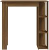 Bartisch mit Regal Braun Eiche-Optik 102 x 50 x 103,5 cm Spanplatte [812965] Bild 3