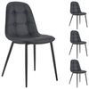 IDIMEX Esszimmerstuhl ALVARO (4 St), Esszimmerstuhl Stühle Esszimmer Kunstleder 4er Set Küchenstuhl Essstuh Bild 4