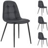 IDIMEX Esszimmerstuhl ALVARO (4 St), Esszimmerstuhl Stühle Esszimmer Kunstleder 4er Set Küchenstuhl Essstuh Bild 5