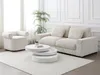 Vente-unique - JANITA Couchtisch Holz, Platte Weiß - B 80 cm x H 32,5 cm x L 80 cm Bild 3