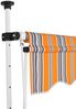 vidaXL Einziehbare Markise Handbetrieben 400 cm Gelb/Blau Gestreift 43230 Bild 2