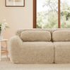 Modulares Sofa in U-Form 291×179×73 cm aus Plüsch in Hellkhaki – rahmenlos, rutschfeste Basis, ohne Montage Bild 5