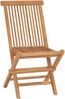 vidaXL Garten Bistro Set 3 pcs Natur Massivholz Teak 3437376 Bild 4