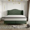 Polsterbett Doppelbett PELAGIO Stoff Whisper Forest 180x200cm inkl. Matratze Bild 2