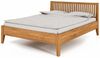 Bett Sydo 1 Sonderlänge 100x220 Wildeiche massiv mit Holzkopfteil und Holzbeinen Bild 1