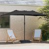 vidaXL Garten-Sonnenschirm Schwarz 385 x 209 x 244 cm 42003281 Bild 3