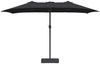vidaXL Garten-Sonnenschirm Schwarz 385 x 209 x 244 cm 42003281 Bild 4