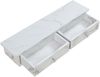 Wandregal Geeste 60x15x10 cm mit 2 Schubladen Marmoroptik, weiß [en. casa] Bild 4