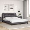 vidaXL Bettgestell mit LED ohne Matratze "Hvar" Grau 160x200 cm 3213944 Bild 4