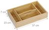 Relaxdays Bambus Besteckkasten mit Tragegriff Bild 5