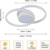 Riserva LED Deckenleuchte LED-Deckenleuchten,runde Deckenleuchten,warmweiße 3000K-Deckenleuchten Bild 3