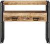 vidaXL Konsolentisch mit Regal Braun 90 x 33 x 75 cm Massivholz Mango 4102742 Bild 5