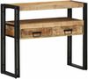 vidaXL Konsolentisch mit Regal Braun 90 x 33 x 75 cm Massivholz Mango 4102742 Bild 4