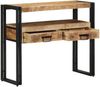 vidaXL Konsolentisch mit Regal Braun 90 x 33 x 75 cm Massivholz Mango 4102742 Bild 2
