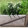 Balkonkasten Line umbra ca. 40×19×16 cm – klassischer Pflanzkasten mit Drainageloch für Blumen und Kräuter geeignet für Balkon Terrasse und Fensterbank Bild 2
