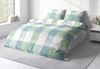 One Home Bettwäsche Modern, Biber, 3 teilig, kariert, kuschelig flauschig warm weich Winter Doppelbett Bild 2
