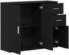 vidaXL Sideboard Schwarze Eiche 91 x 29,5 x 75 cm Holzwerkstoff 862003 Bild 5