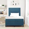vidaXL LED Boxspringbett mit Kopfteil Dunkelblau 120 x 200 cm Samt 3343374 Bild 4