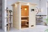 Karibu Sauna Sandra mit Dachkranz + 9kW BIO-Kombiofen mit ext. Steuerung Easy Bild 3