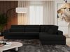 Freistehendes Ecksofa mit lose Kissen, L-form - SAVONA - rechts - Schwarz Boucle Bild 2