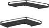 Vasagle Eckregal Wandregal, L-förmiges Eckregal, 2er Set, Industrie-Design Bild 2