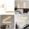 ZMH Innenwandleuchte LED Wandlampe 60CM Weiß Modernes Design Treppenhauslampe Warmweiß 3000K Schwenkbar Bild 5