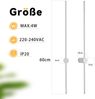 ZMH Innenwandleuchte LED Wandlampe 60CM Weiß Modernes Design Treppenhauslampe Warmweiß 3000K Schwenkbar Bild 3