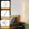ZMH Innenwandleuchte LED Wandlampe 60CM Weiß Modernes Design Treppenhauslampe Warmweiß 3000K Schwenkbar Bild 4