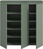 Universalschrank (B/H/T: 105x111x37 cm) in Smoke Green Nachbildung Bild 3