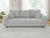 S-Style Möbel Polstergarnitur 3+2 Kristian mit Holzfüßen im skandinavischen Stil aus Chenille-Stoff, (1x 3-Sitzer-Sofa, 1x 2-Sitzer-Sofa), mit Wellenfederung Bild 4
