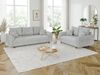 S-Style Möbel Polstergarnitur 3+2 Kristian mit Holzfüßen im skandinavischen Stil aus Chenille-Stoff, (1x 3-Sitzer-Sofa, 1x 2-Sitzer-Sofa), mit Wellenfederung Bild 2