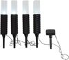 Näve Solar-Gartenleuchte LED mit Dämmerungssensor Merle 26 cm schwarz 4er Set Bild 4