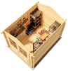 Alpholz Gartenhaus Bremen - 28 B Gerätehaus aus Holz in Pinie Geräteschrank mit 28 mm Wandstärke Gartenhaus mit Montagematerial Bild 3