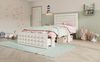 Bett 90x200 cm mit Stauraum – Kinderbett mit Schublade und kreativem Block-Design, weiß Bild 2