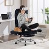 UEV Bürostuhl Ergonomisch mit Fußstütze Verstellbarer Kopfstütze (mit klappbare Armlehnen, verstellbarer Kopfstütze bis 226kg), Verstellbare Kopfstütze bis 90°, Verstellbare Rückenlehne bis 150° Bild 3
